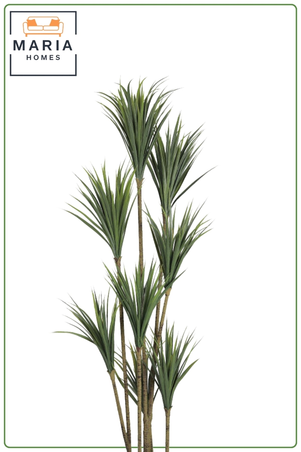 180 cm Artificial Dracaena Tree with Marble Style Decorative Pot – 8 Branch Indoor Plant