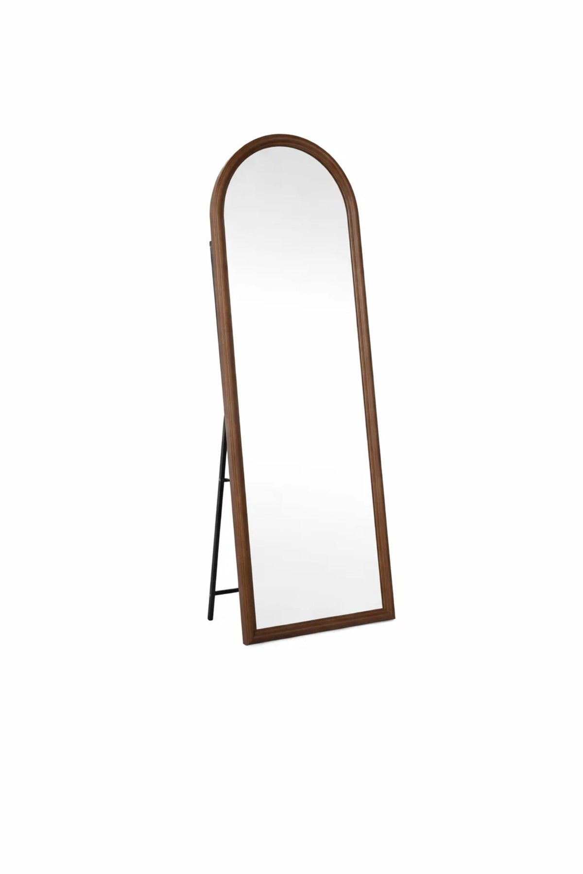Brown Wooden Frame Arch Standing Mirror 170x60cm Full Length Floor brown wooden frame