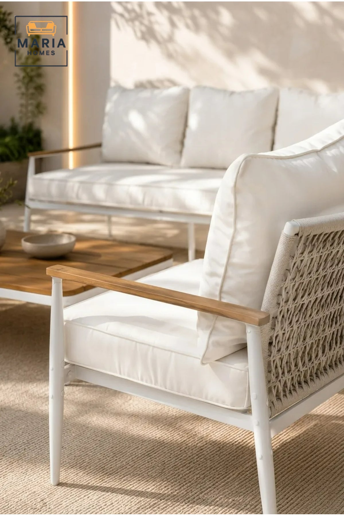 5-Piece Outdoor Patio Sofa Set with Coffee Table √ê Modern Garden & Terrace Conversation Set