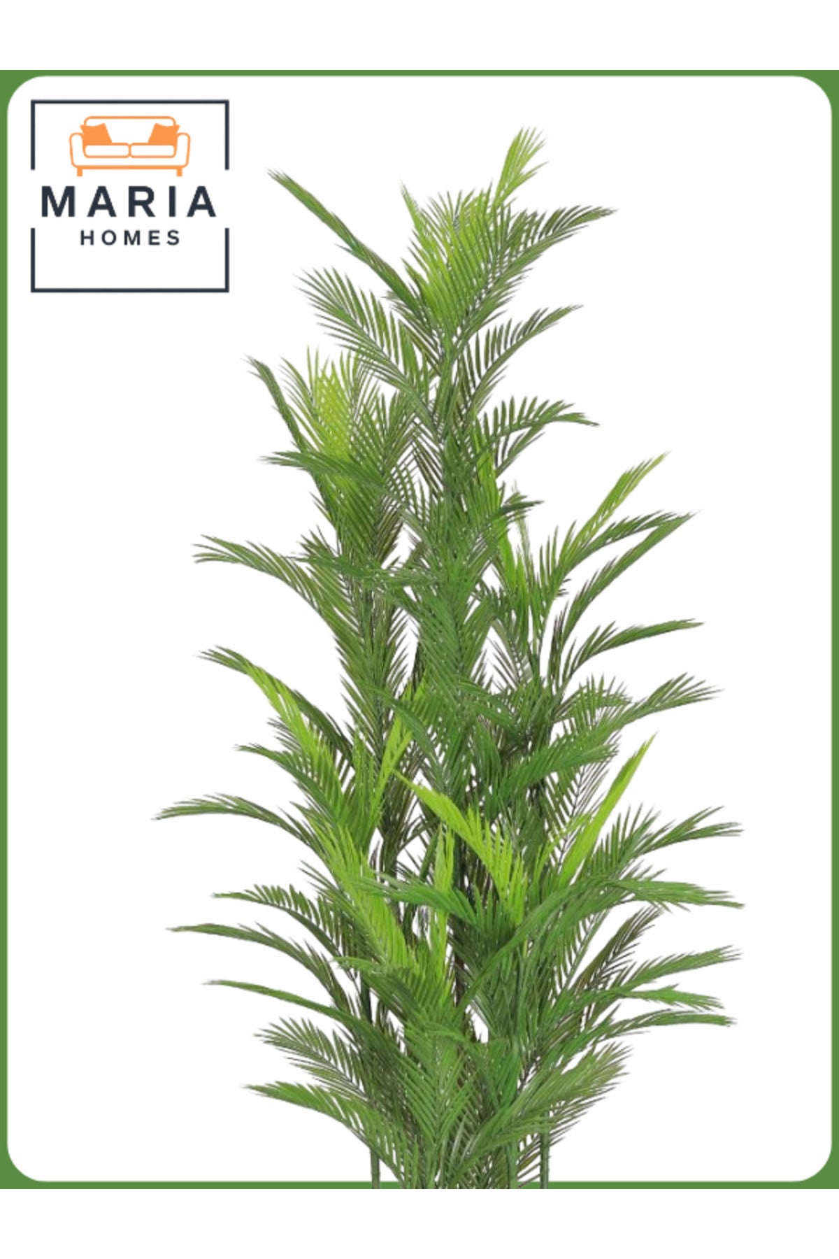 Artificial Areca Palm Tree 210cm with 9 Branches in Yellow Pot – Elegant Indoor Decoration