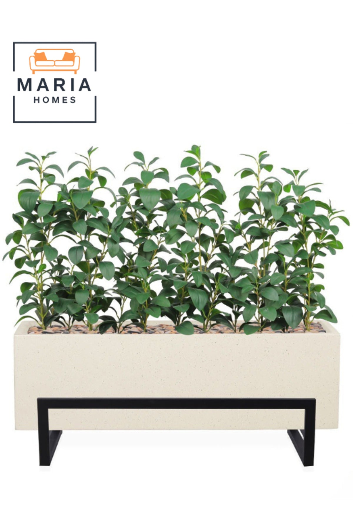 Artificial Bird of Paradise Leaf Plant in Beige Fiber Pot 95 cm Indoor Decorative Planter for home