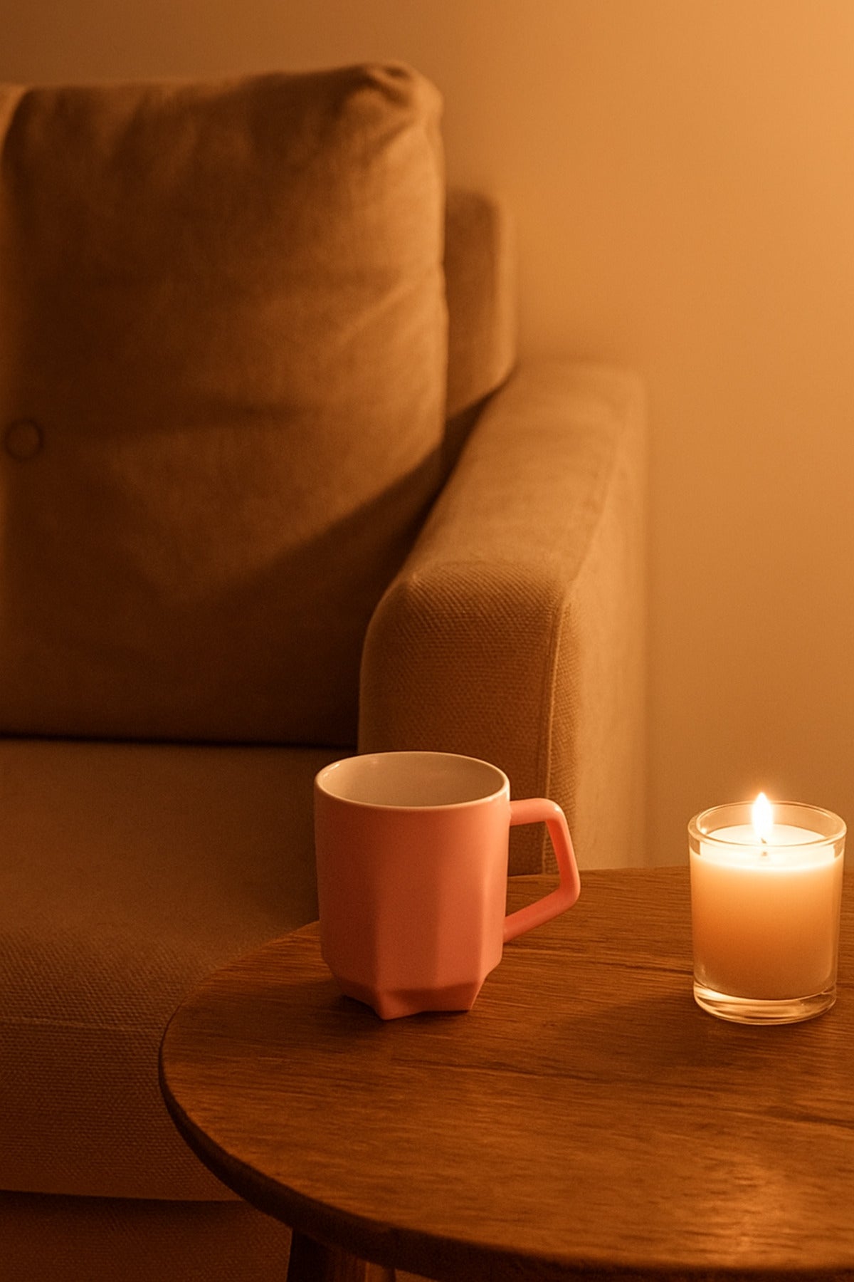 Pink Ceramic Mug Ð Geometric Modern Coffee and Tea Cup