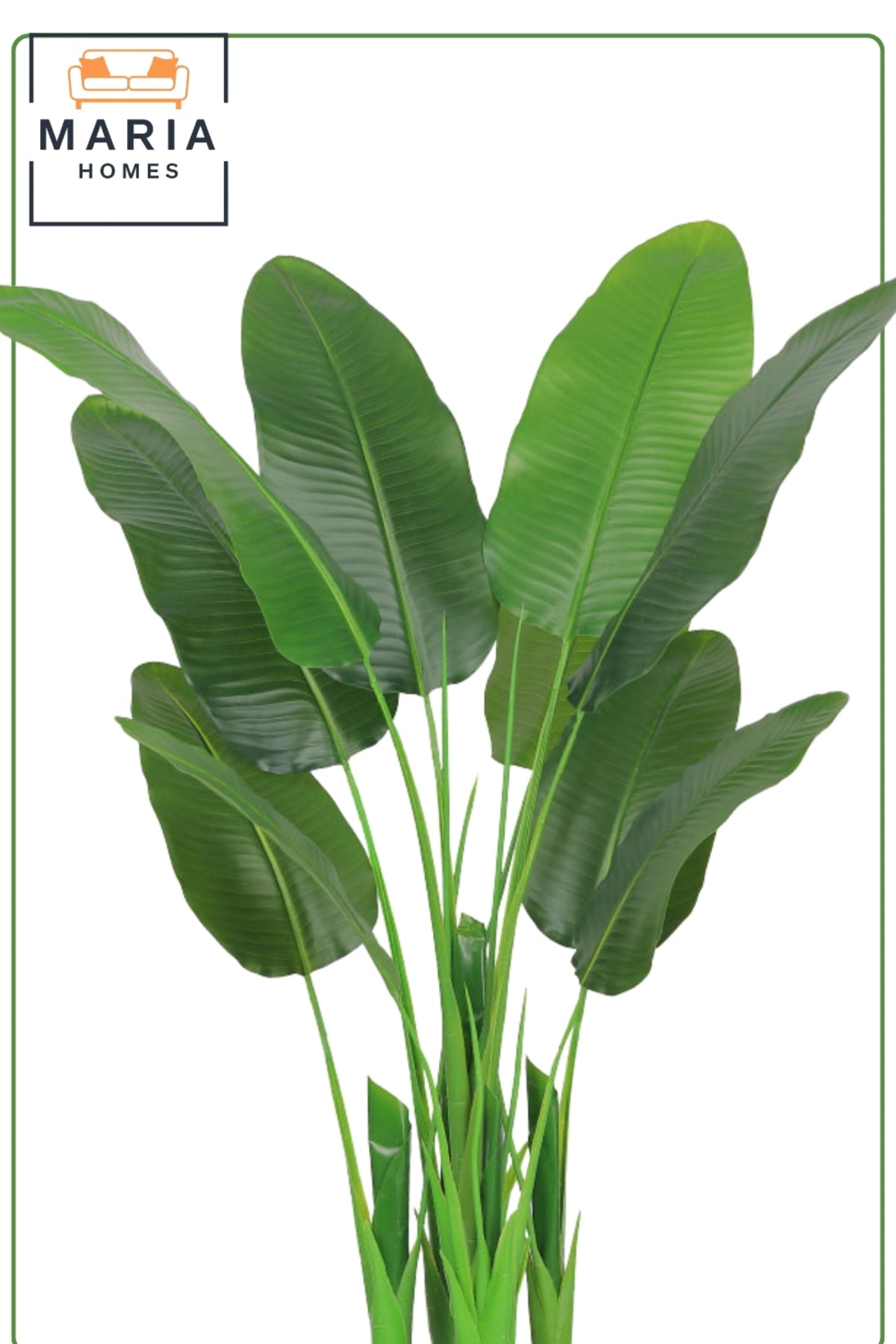 Artificial Banana Leaf Tree with with Pot – 150 cm Tall Indoor Tropical Decorative Plant