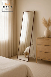 Full Length Coffee Frame Mirror 170_50 Standing Dressing Floor Mirror for Bedroom D≈Ωcor