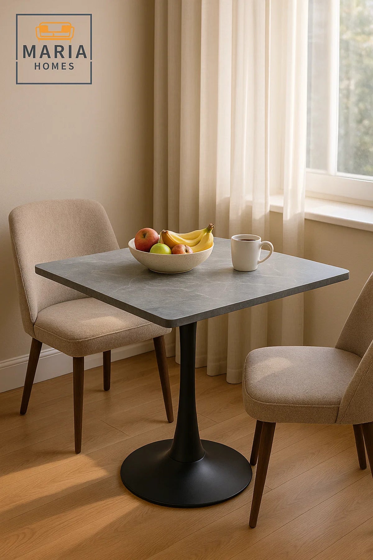 Rectangular Grey Dining Table √ê Modern Caf≈Ω, Restaurant, Office & Home Metal Furniture 70_70 cm