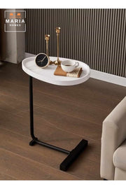 C- Shaped Sturdy Nordic Style Coffee Table Sofa Side Table End Table For Living Room