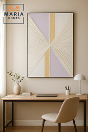 White and Gold Folded Textured Wall Art Ð Modern Luxury Abstract Decor for Home & Office-100*150CM