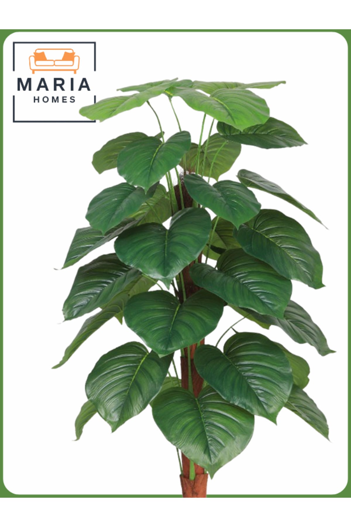 Artificial Philodendron Tree 135 cm – Decorative Indoor Plant with Black Pot