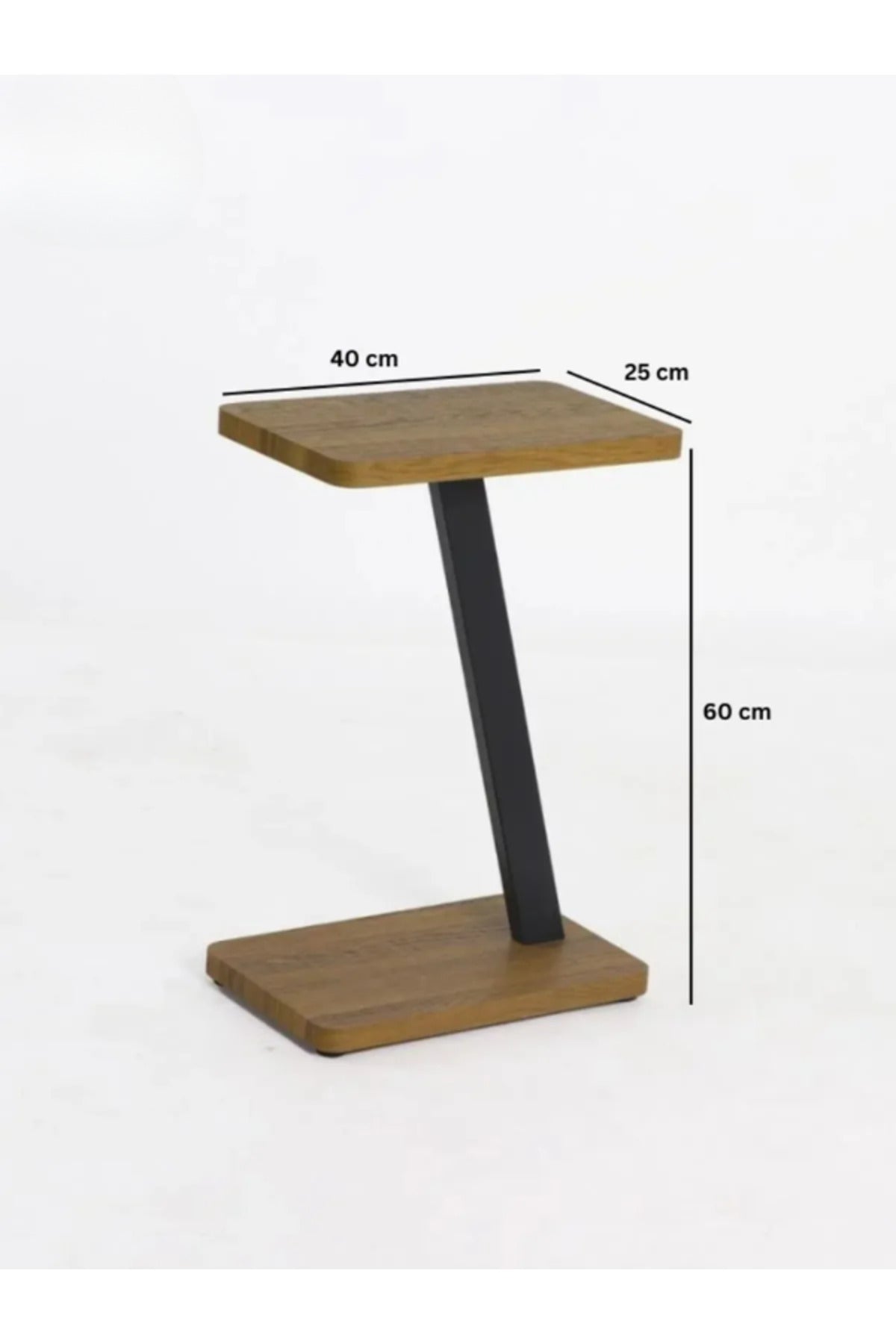 Modern Z-Shaped Side Table Stylish & Functional Perfect for Home & Office 25x40x60cm