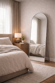 Silver Arch Standing Floor Mirror 180x80cm Full Length Bedroom silver arch standing
