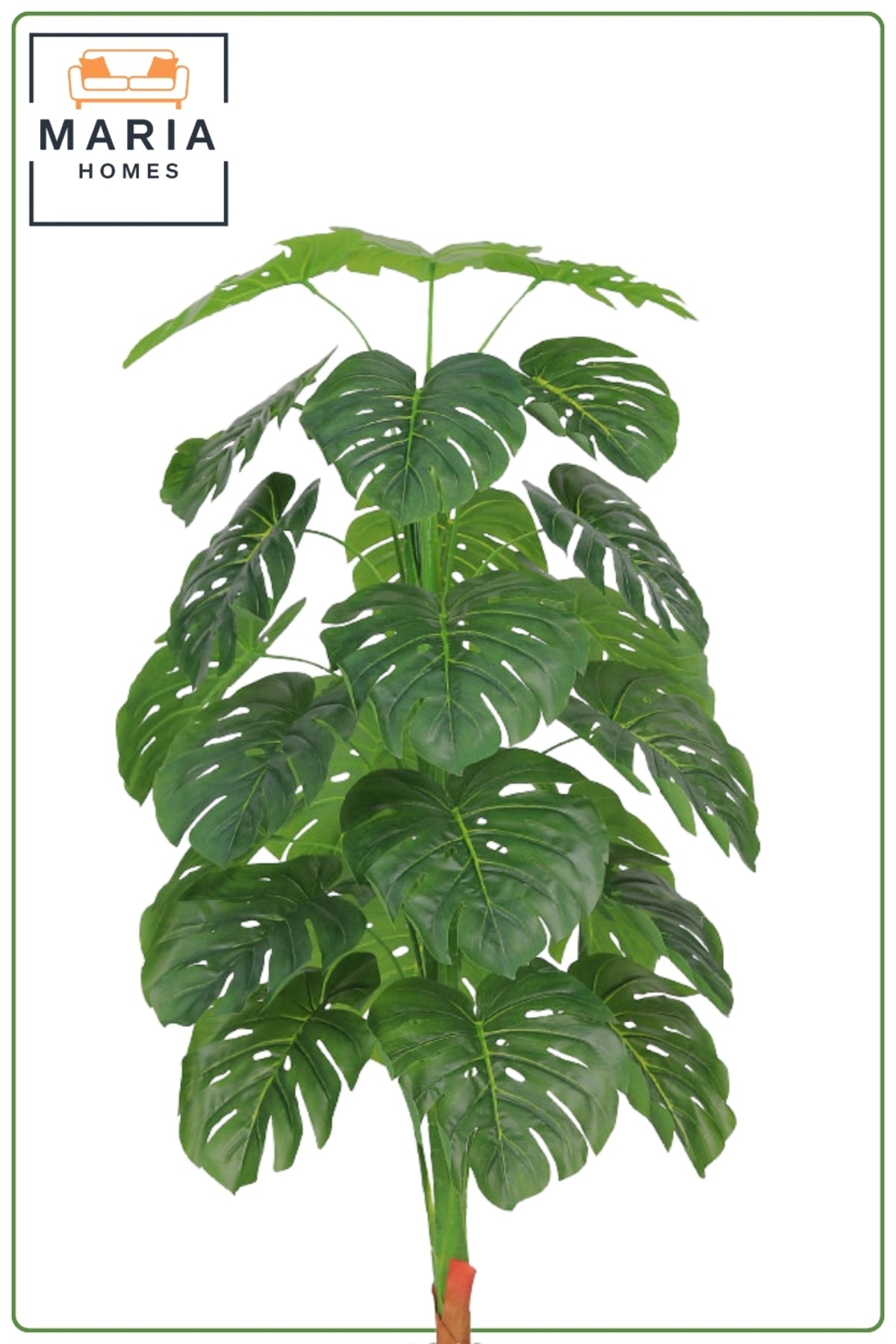 136 cm Artificial Monstera Tree with Marble Design with Pot – Tropical Indoor Decorative Plant