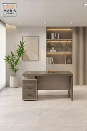 Modern Office Desk with 3 Drawer Mobile Pedestal √ê Executive Computer Workstation Table