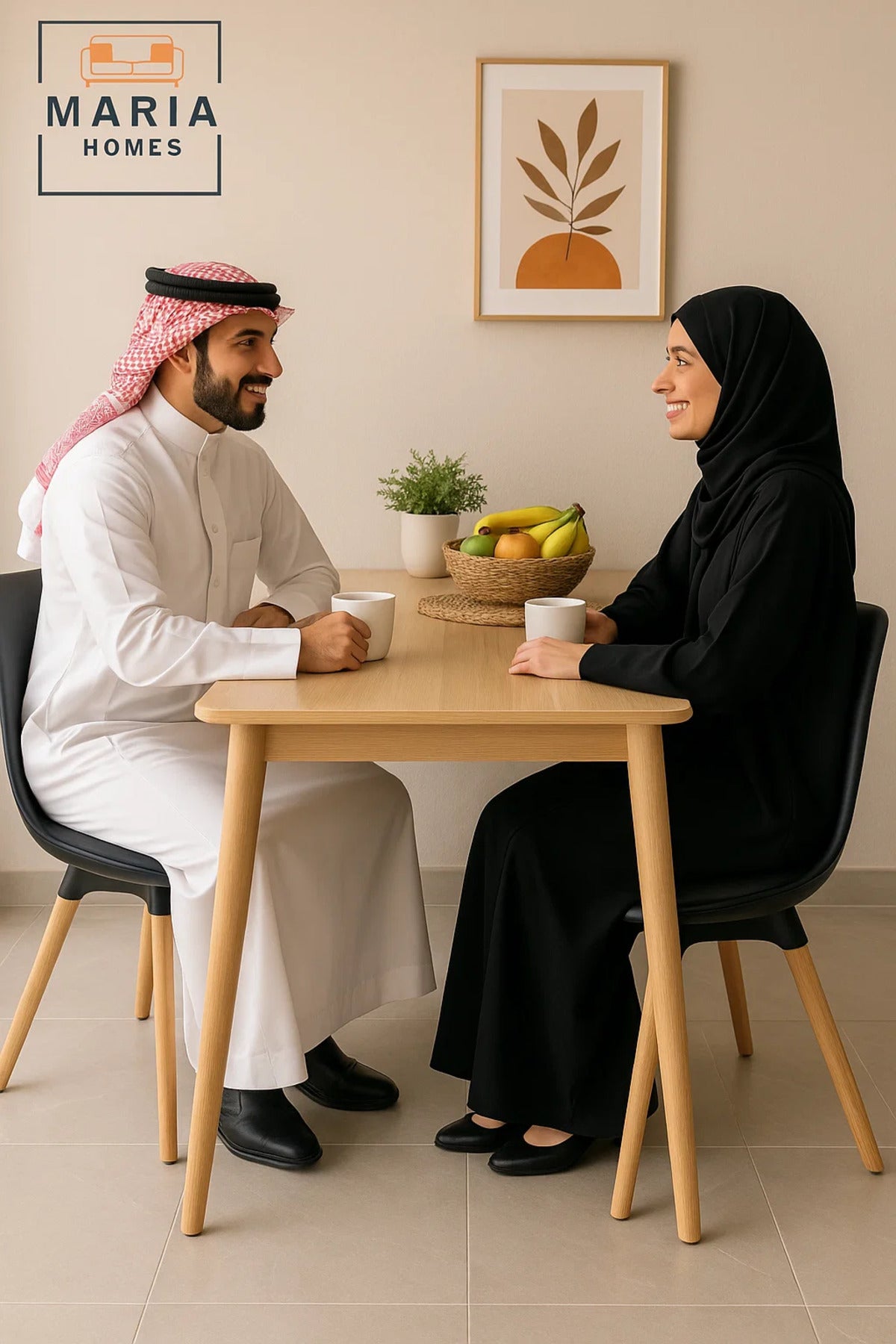 Modern Black Dining Chair with Wooden Legs Ð Ergonomic Plastic Seat for Home, Office, or CafŽ Use