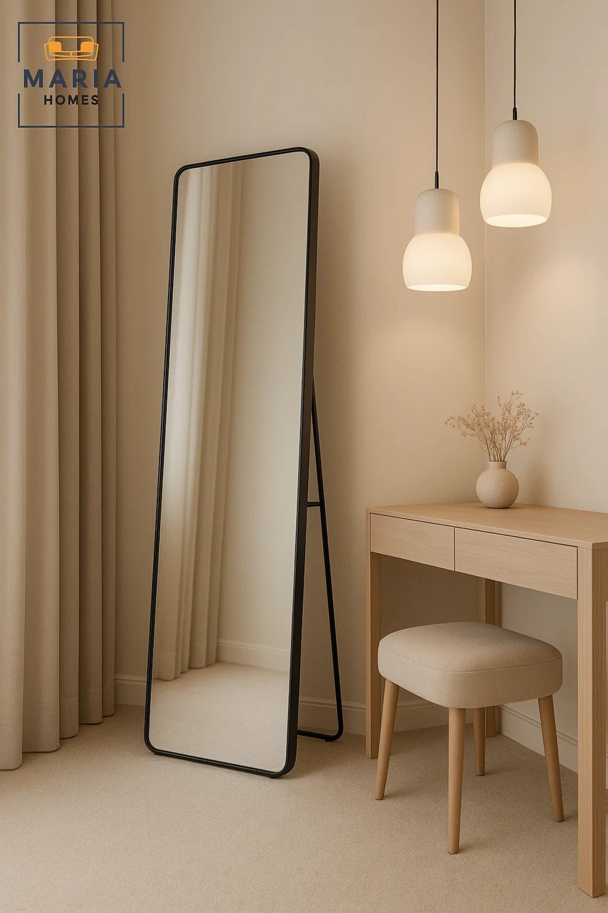 Black Full Length Standing Mirror Modern Floor Mirror Dressing Home D≈Ωcor Wall Mounted 170x50