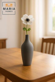 Modern Grey Decorative Vase Ð Ceramic Table Vase for Home and Office Decor