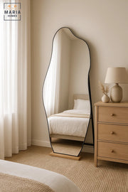 Irregular Full Length Mirror Modern Floor Standing Mirror for Bedroom Decorative Dressing