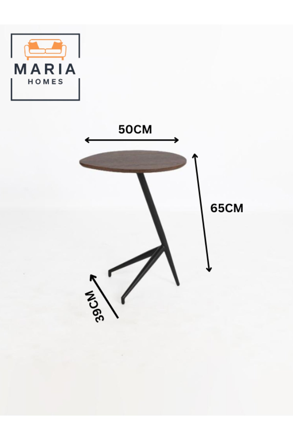 Coffee Side Table Ð Modern Accent Coffee Table with Stylish Base 50_39_65 cm