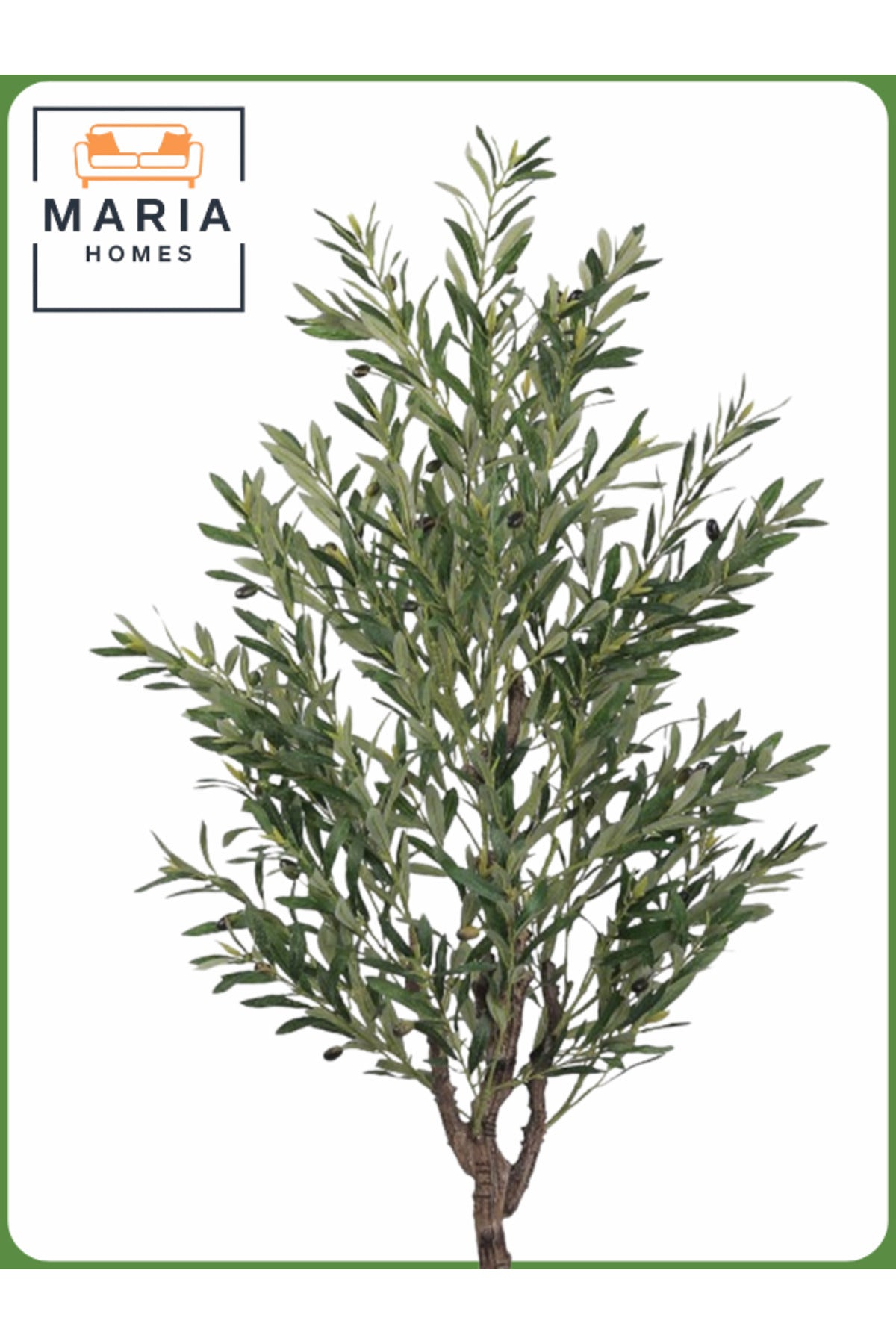 Artificial Olive Tree 190 cm Ð Tall Indoor Decorative Plant with White Pot