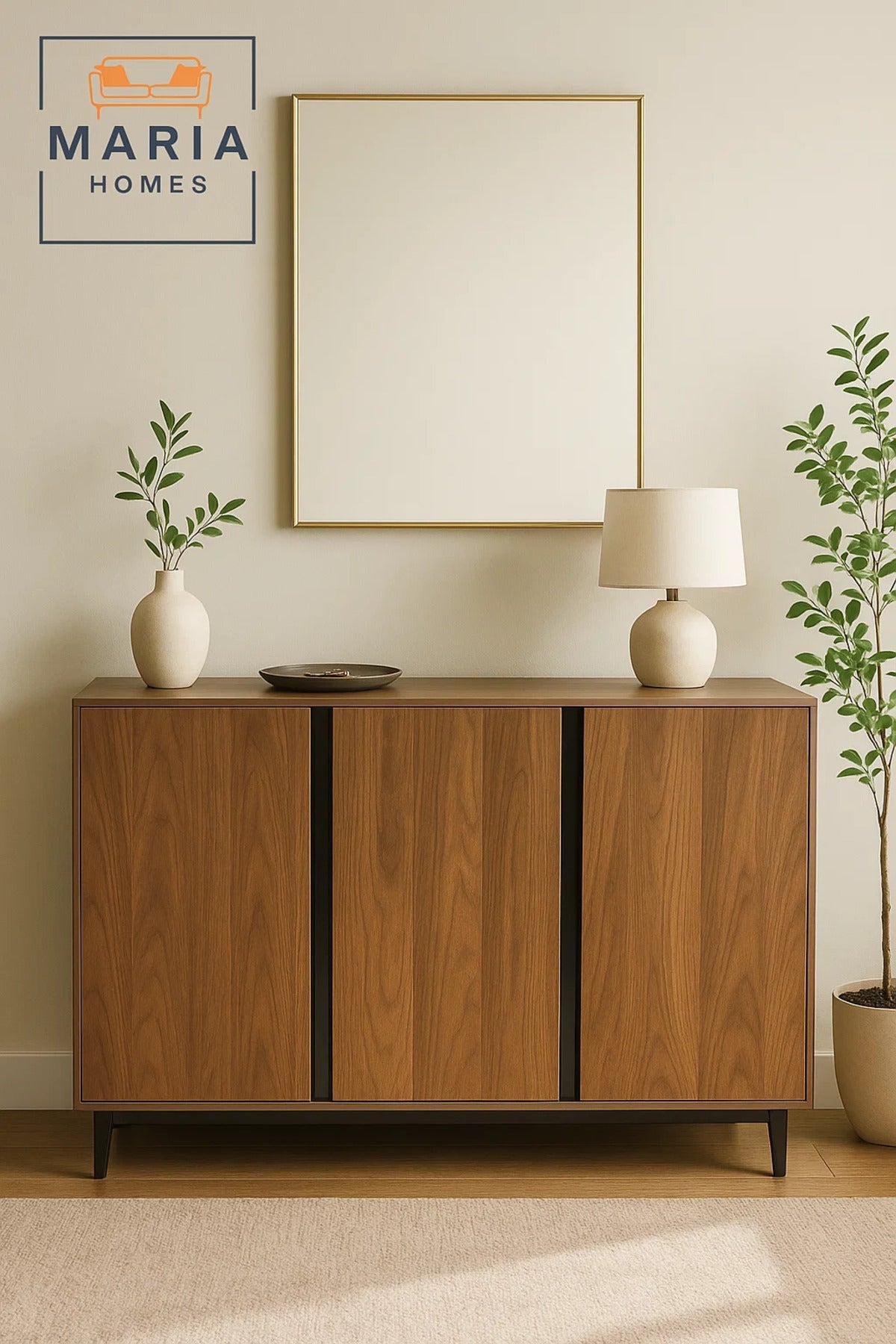 Modern 3-door Wooden Shoe Rack Cabinet 120cm Ð Grey Top, Hidden Handles, Stylish Storage Solution