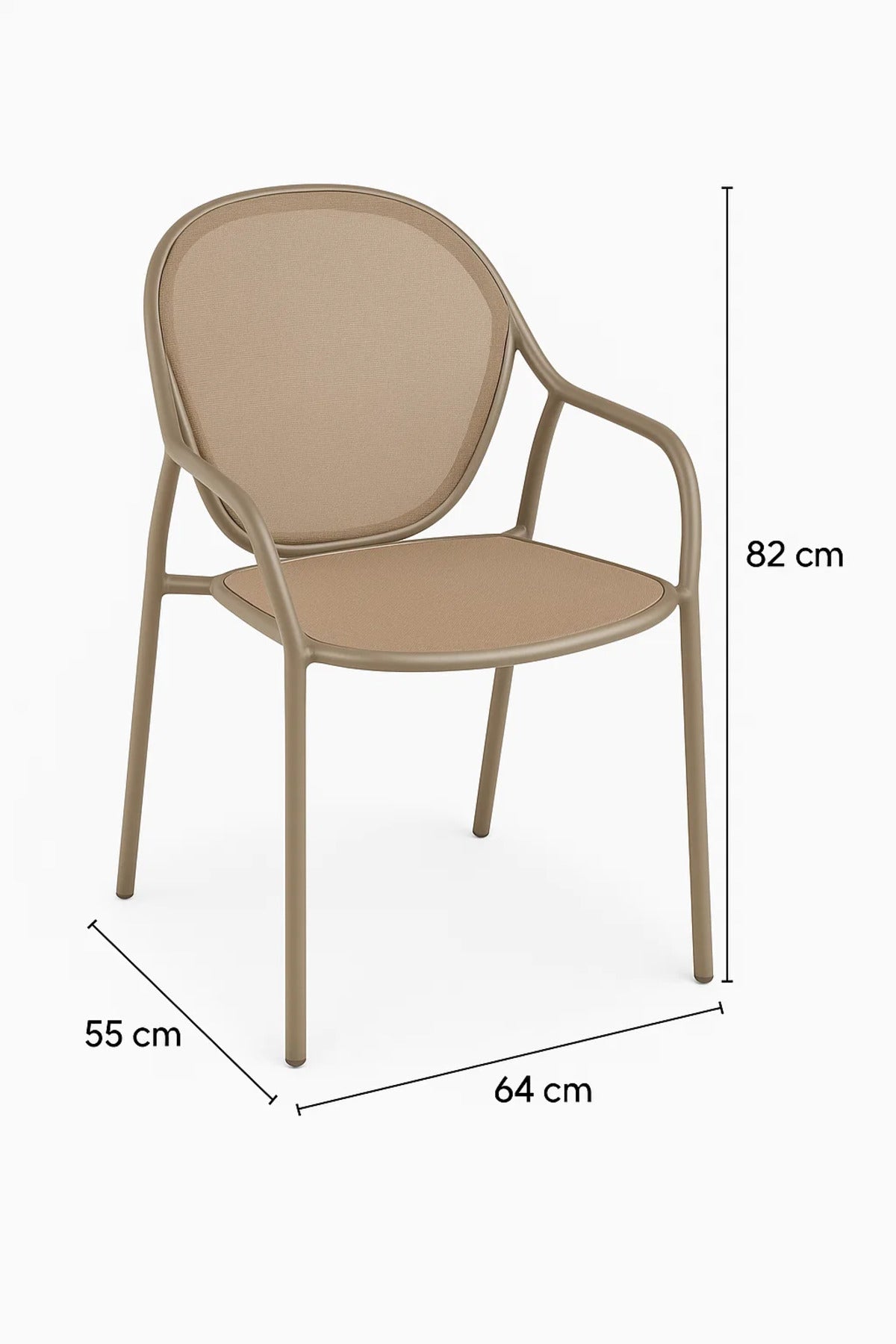 Modern Beige Mesh and Metal Frame Chair Stylish, Durable, Comfortable Seating for Indoor