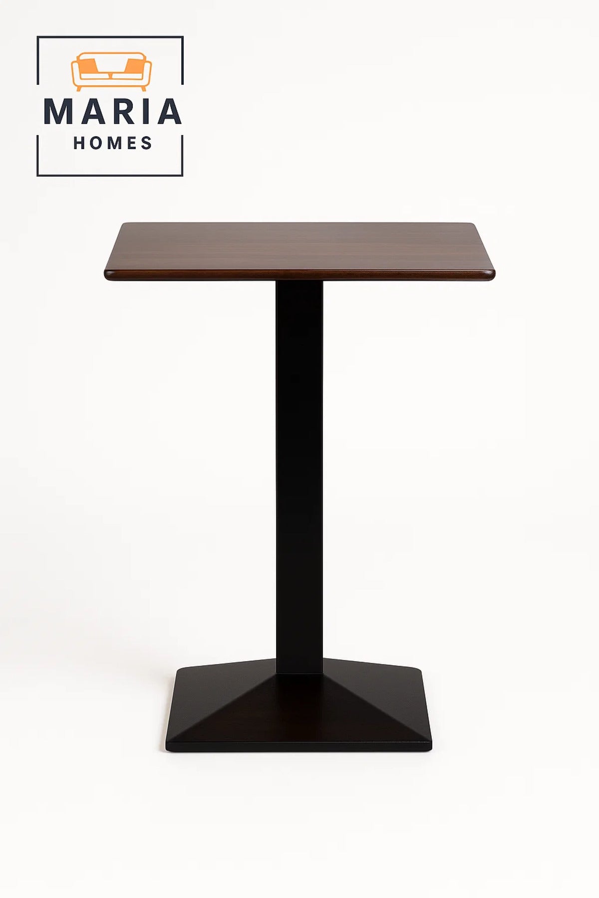Compact Wooden Top Cafe Table Ð Black Base