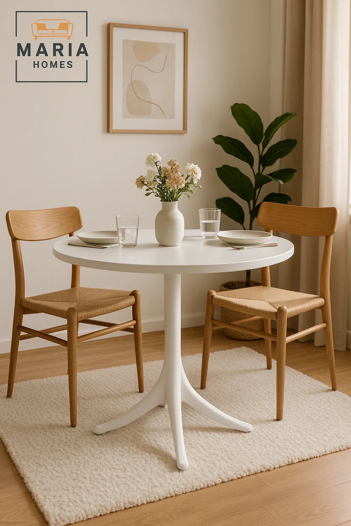 Round White Plastic Dining Table √ê Modern Outdoor, Garden, Patio & Caf≈Ω Furniture 70_70_75 cm