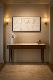 Abstract Wall Art 70_140 cm Ð Modern Textured Painting with Gold Accents