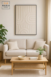 Abstract Wall Art 120x80 Modern Minimalist Textured Canvas Decor