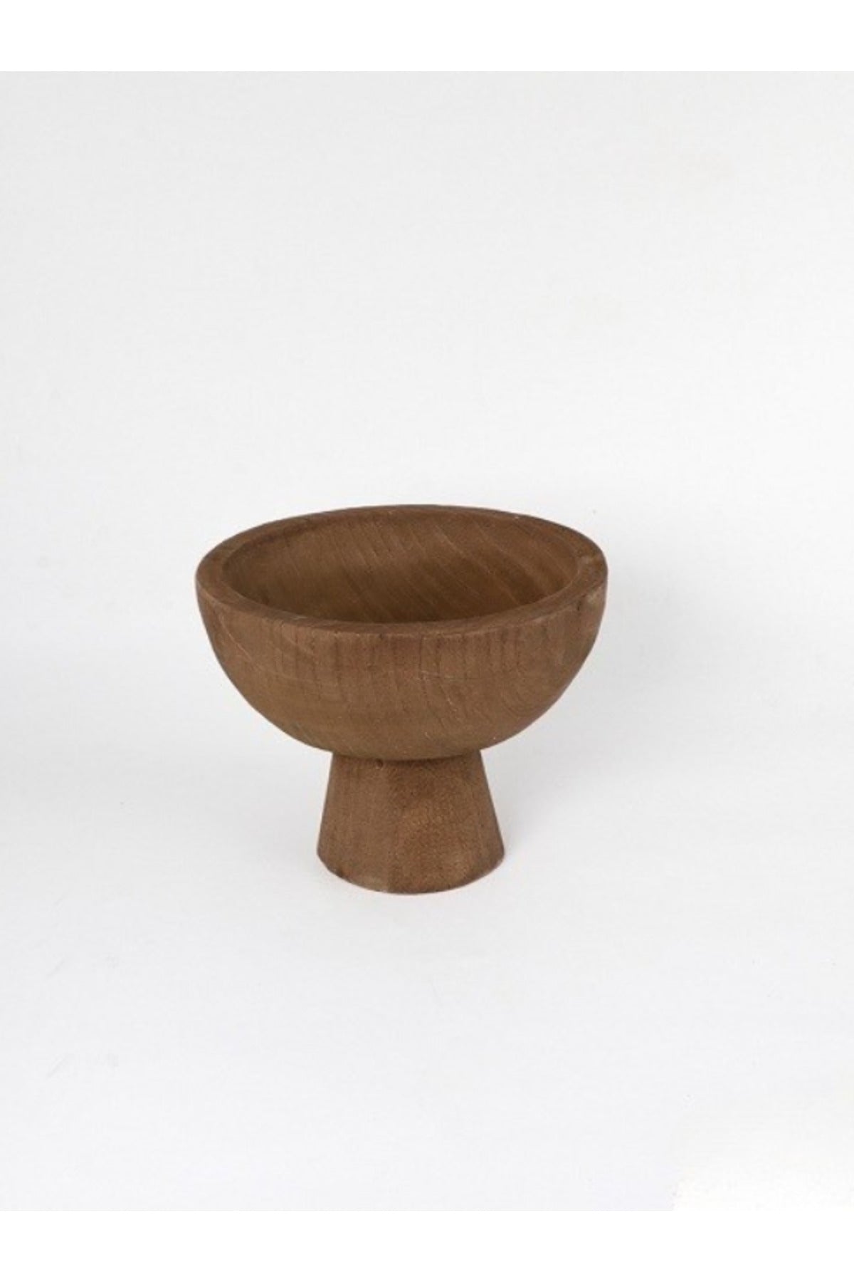 Walnut Wooden Pedestal Bowl Ð Decorative Serving & Display Centerpiece for Home DŽcor