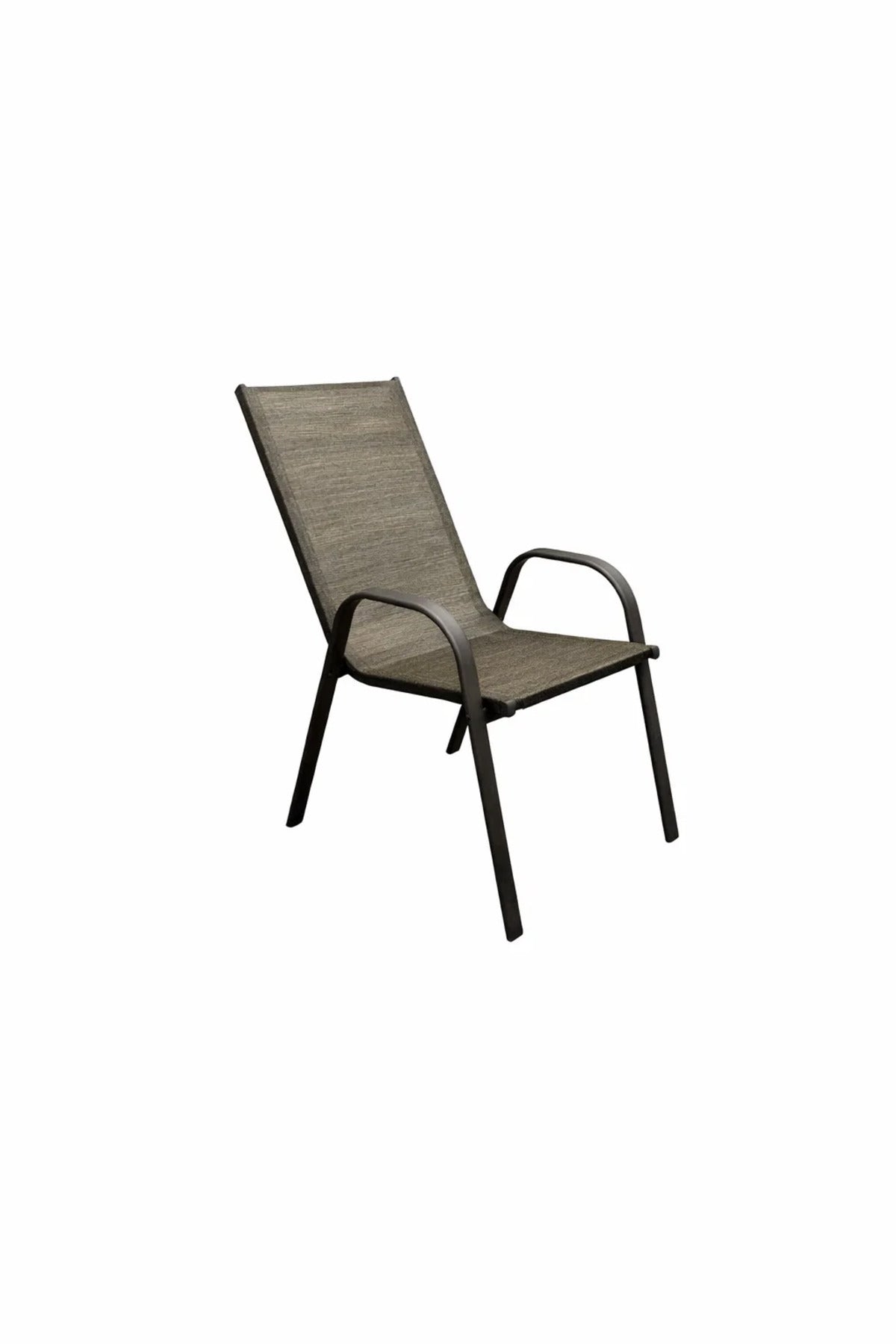 Premium Outdoor Garden Chair Stackable Metal Frame with Breathable Mesh Sling for Patio Balcony