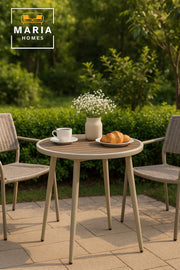 Modern Round Outdoor Table | Garden, Patio, Balcony, CafŽ, Dining Furniture 80_80_75