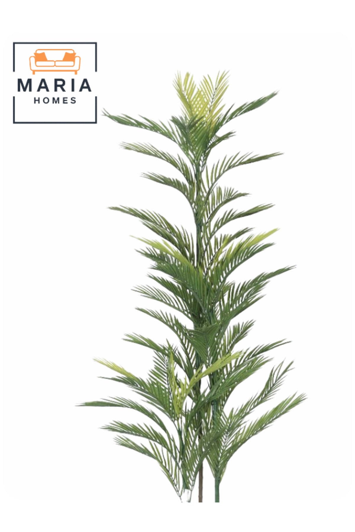 Artificial Areca Palm Tree 210 cm Ð Decorative Tall Plant with Black Plastic Pot