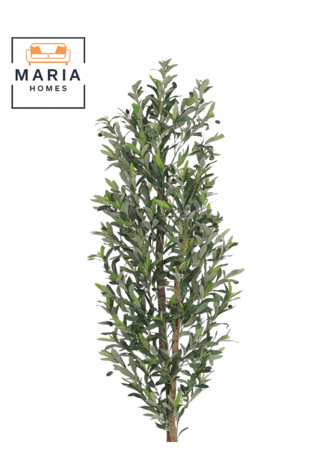 Artificial Olive Tree 190 cm Ð Tall Indoor Decorative Plant with White Pot for Home & Office