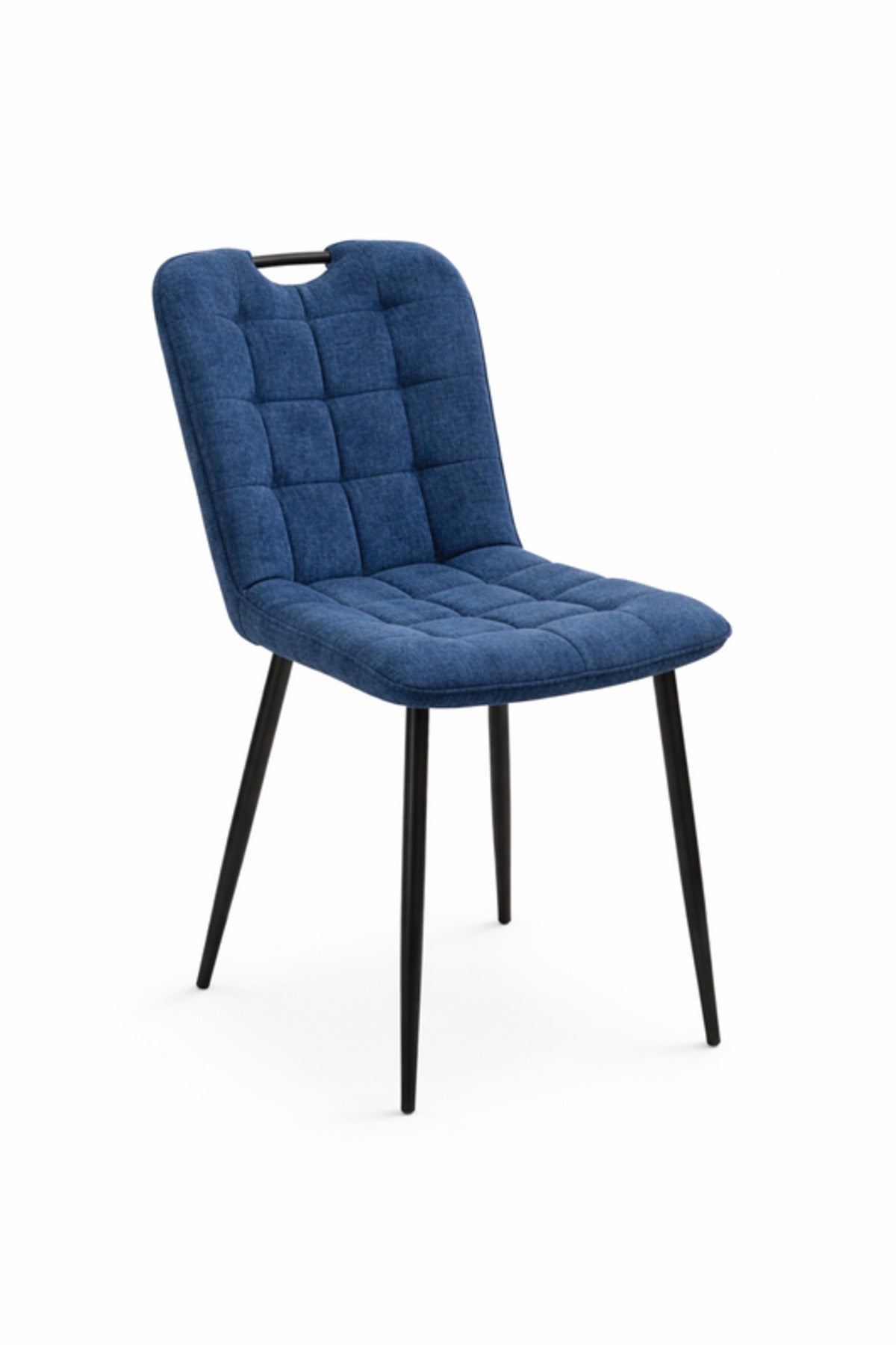 Blue Fabric Dining Chair 84x43x49cm Modern blue fabric dining Kitchen