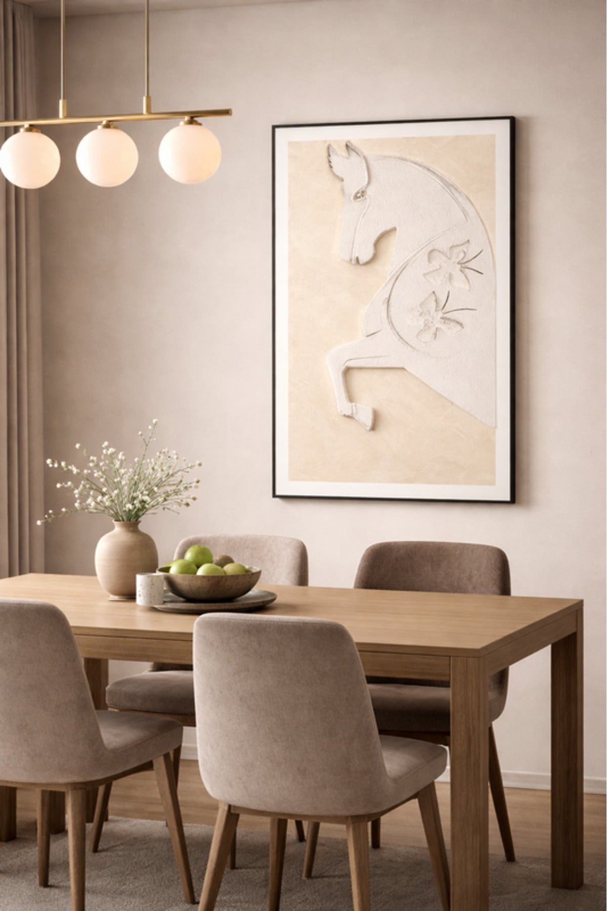 Decorative Horse Wall Art Panel for Living Room and Office 120x80cm decorative horse