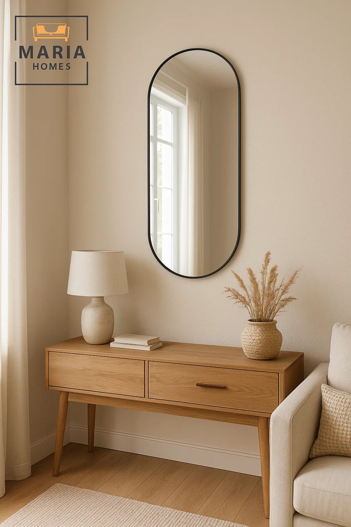 Oval Wall Mirror Modern Decorative Bathroom Mirror Bedroom Vanity Mirror Home D≈Ωcor 120x60