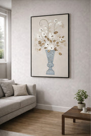 Elegant Floral Vase Decorative Wall Art Panel for Living Room and Bedroom 120x80cm