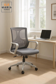 Ergonomic Grey Office Chair with Mesh Back Ð Adjustable, Swivel & Modern Design