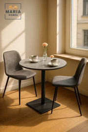 Round Grey Dining Table Ð Modern Marble Design CafŽ, Restaurant, Office & Home Furniture Use 70_70cm