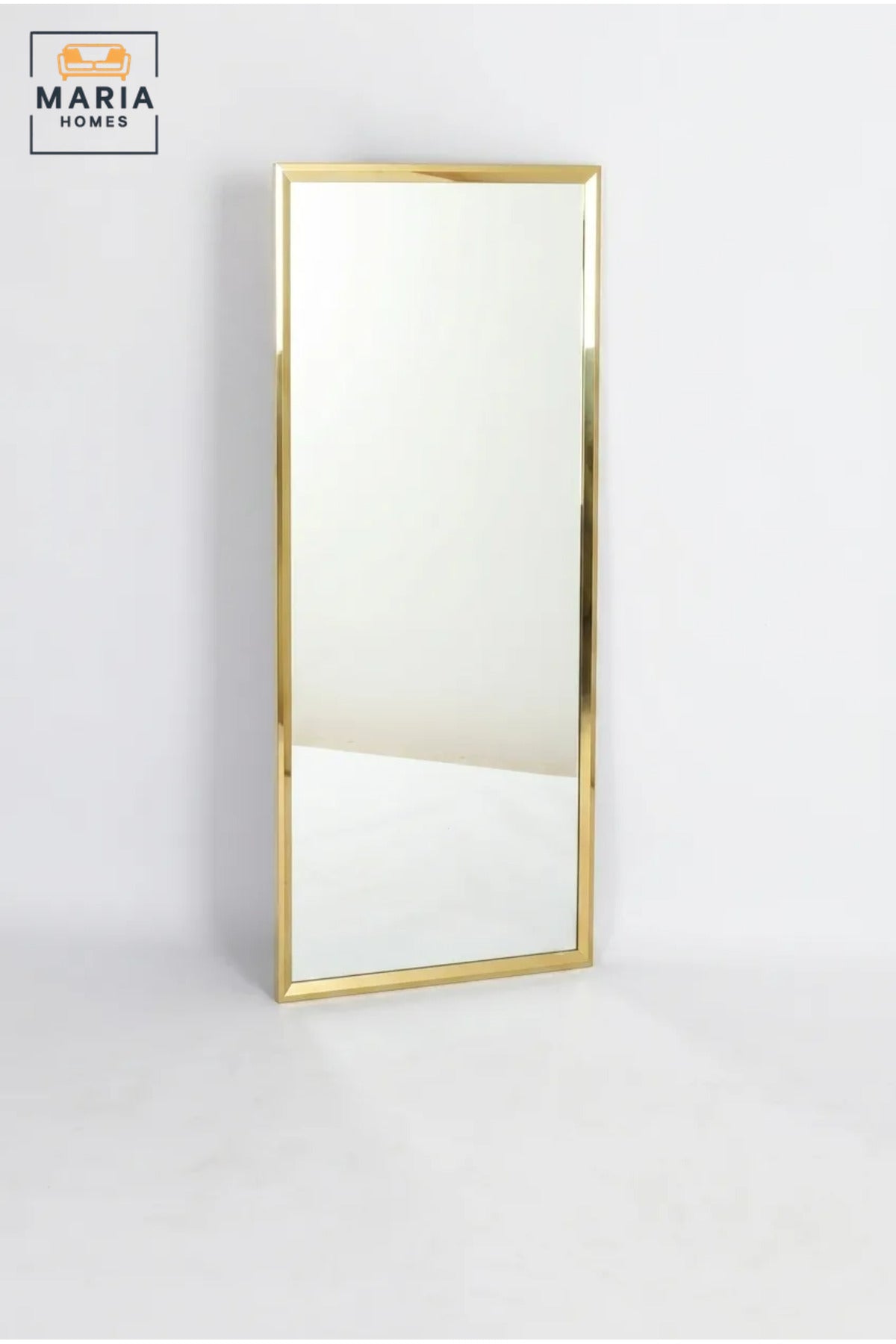 Large Rectangular Framed Wall Mirror 120 × 60 cm with Slim Bevelled Border, Modern Full-Length Dressing Mirror for Bedroom, Hallway and Entryway