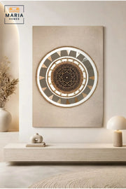 Bohemian Mandala Wall Art Ð Textured Circular Geometric Framed Artwork for Living Room, Bedroom & Entryway DŽcor
