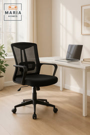 Ergonomic Black Office Chair with Mesh Back Ð Swivel, Adjustable Height & Comfortable Design