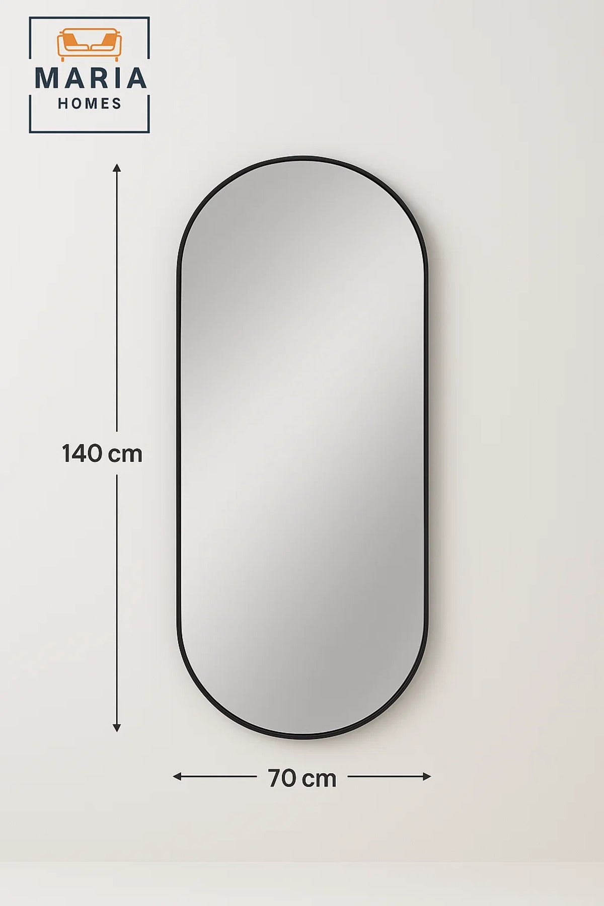 Oval Wall Mirror Modern Decorative Bathroom Mirror Bedroom Vanity Mirror Home D≈Ωcor 140x70