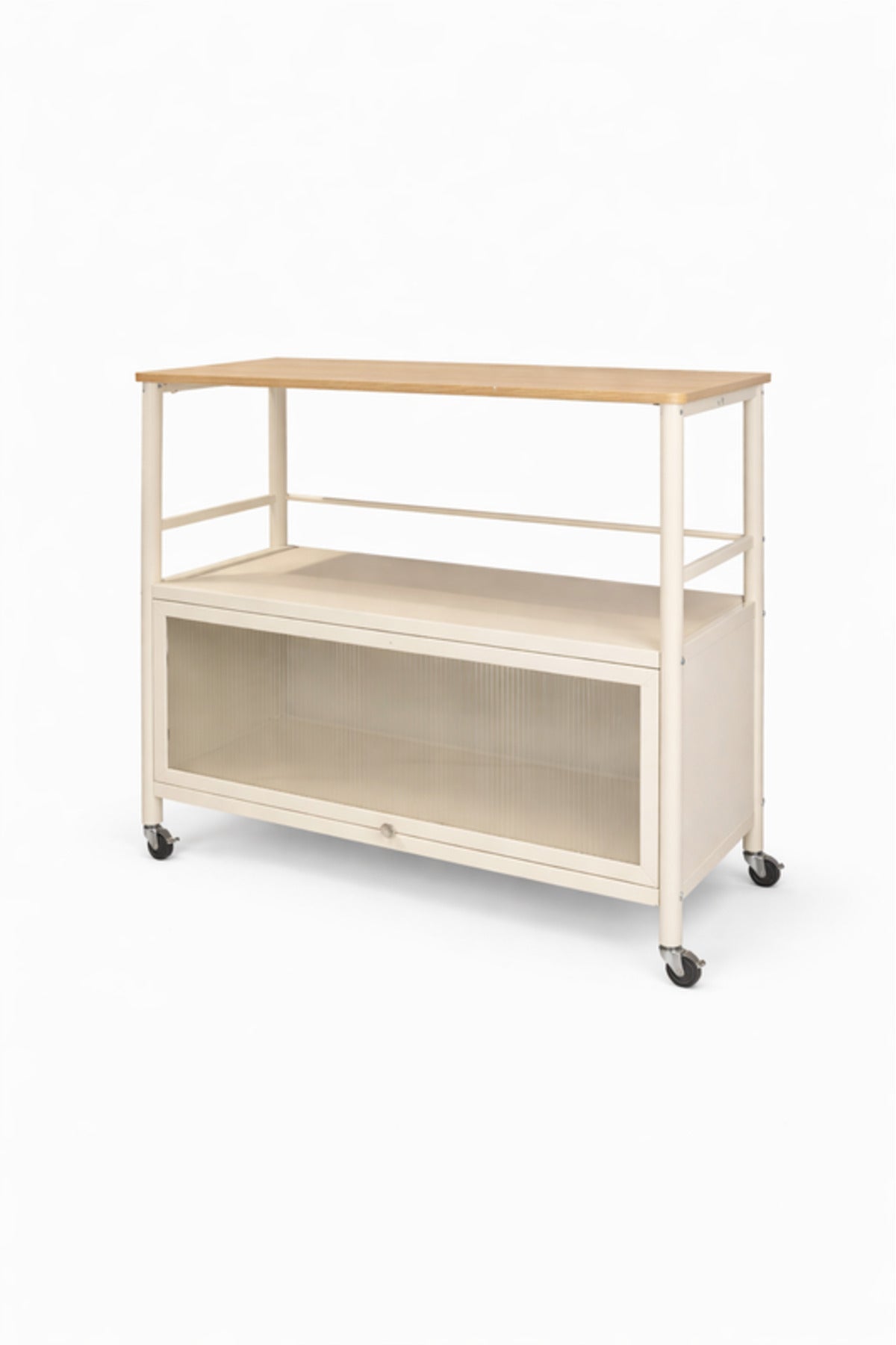 Mobile Storage Cabinet Shelf with Wheels 80_40_80 cm Multi-Purpose Organizer