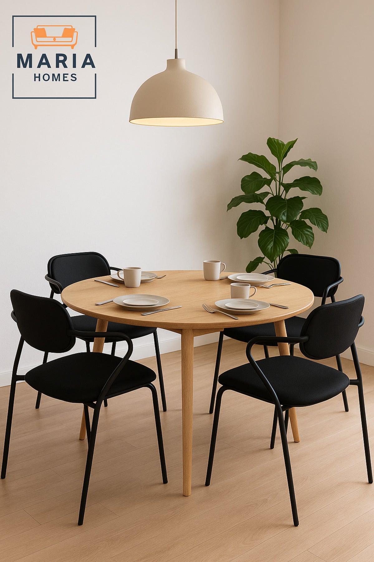 Black Dining Chair Ð Modern Minimalist Seating for Home, Office, and CafŽ