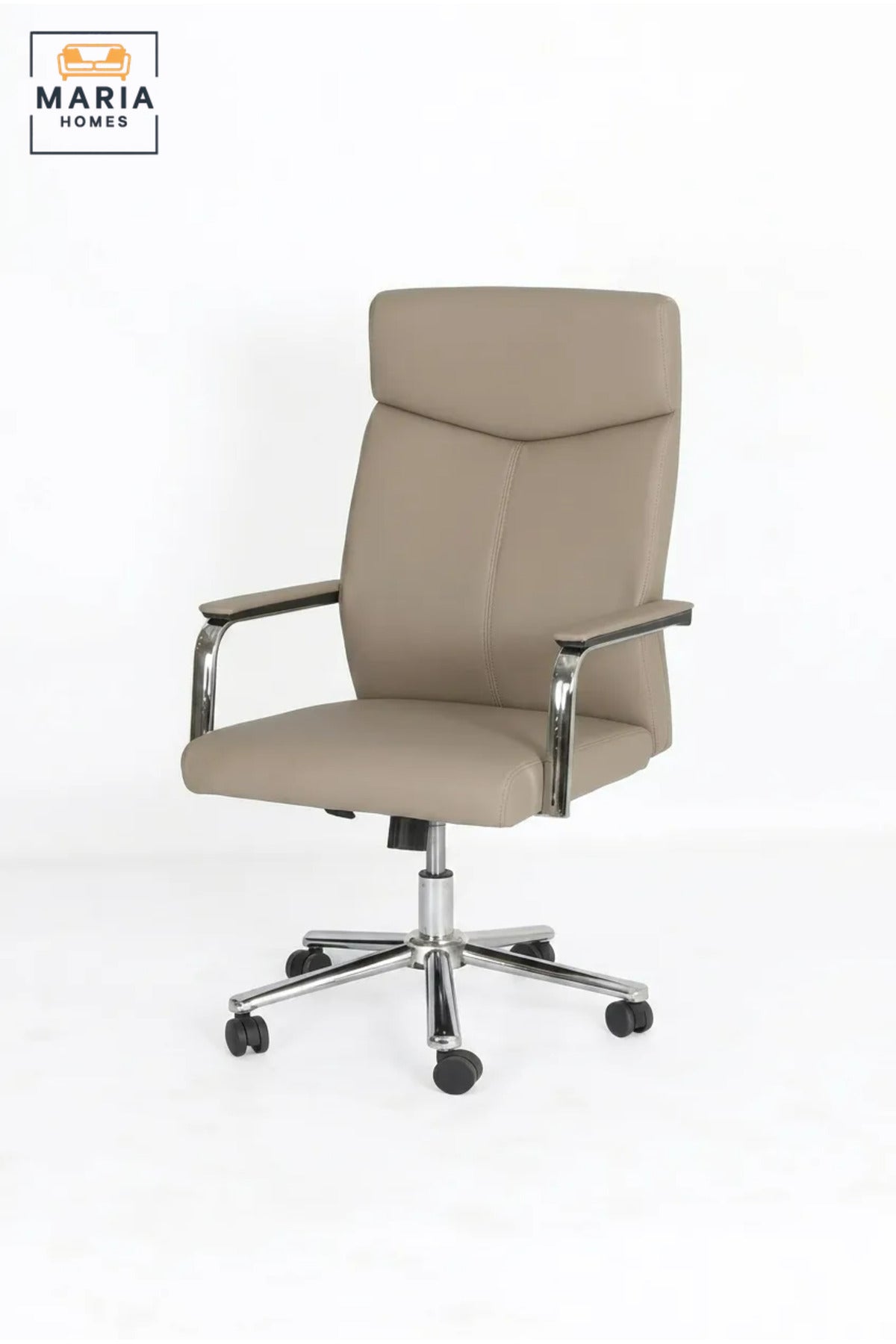 Executive Office Chair with High Backrest, Padded Armrests, Adjustable Swivel Seat and Wheels for Home Office, Study and Meeting Room