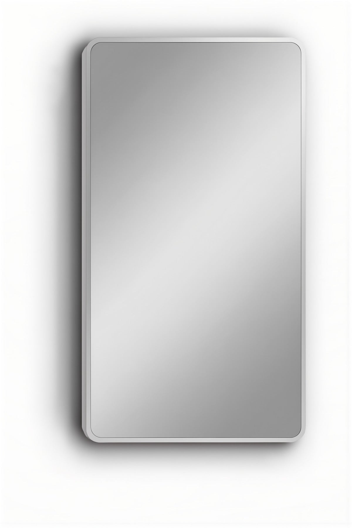 Silver Frame Wall Mirror for Bedroom, Bathroom & Living Room Modern D≈Ωcor 70x140