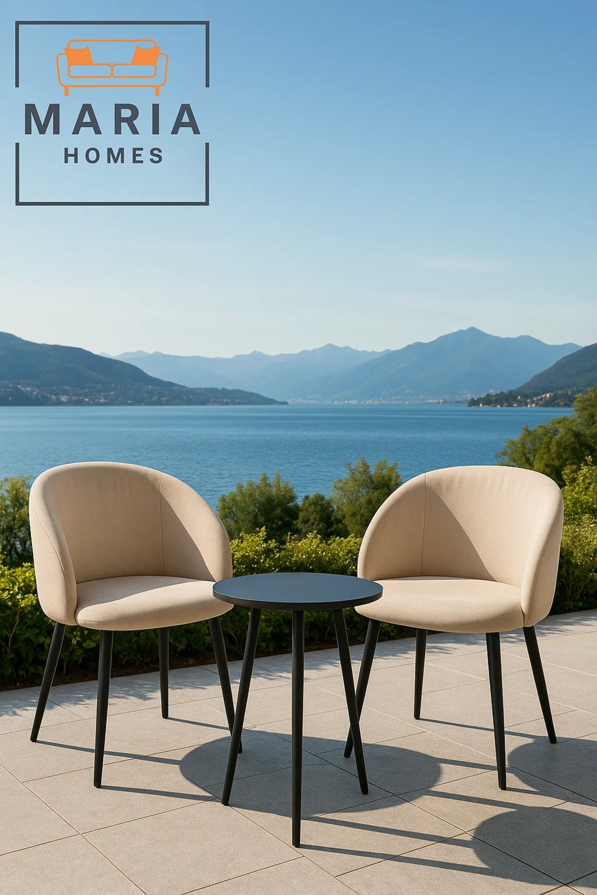 Beige Velvet Upholstered Dining Chair with Curved Back Ð Elegant & Comfortable Accent Seating