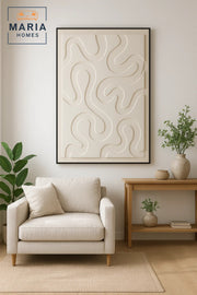 Textured Wall Art 150_100 | Abstract Canvas DŽcor | Modern Minimalist Artwork
