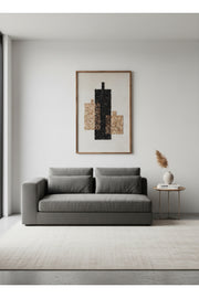 Abstract Wooden Mosaic Wall Art Decor 80x120cm Modern Decorative Panel abstract wooden